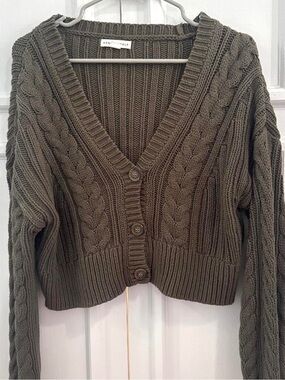 Aeropostale Knit Green Cardigan